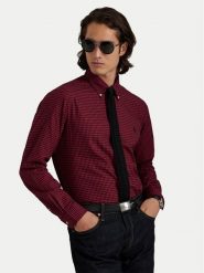 Polo Ralph Lauren Koszula 710953644001 Czerwony ciemny Custom Fit. Czerwone koszule męskie Polo Ralph Lauren, l, bez wzorów, z bawełny, bez kołnierzyka, bez ramiączek. Za 729.99 zł.
