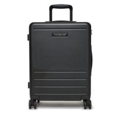 Walizka kabinowa Tommy Hilfiger. Czarne walizki damskie Tommy Hilfiger, bez wzorów. Za 629.99 zł.