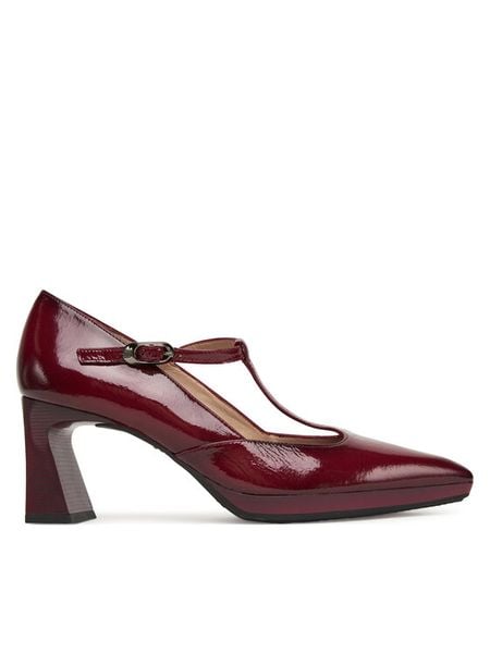 Hispanitas Półbuty HI254342 Bordowy. Czerwone półbuty damskie Hispanitas, bez wzorów, ze skóry, bez obcasa, na obcasie, bez zapięcia. Za 659.99 zł.