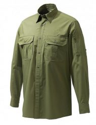 Beretta Koszula Mortirolo Shirt Long Sleeve Olive (11779_61829). Zielone koszule męskie Beretta, m, bez wzorów, bez kołnierzyka, bez ramiączek. Za 320.19 zł.