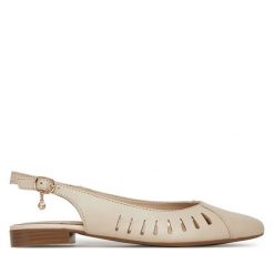 Baleriny Lasocki. Brązowe balerinki damskie Lasocki, bez wzorów, bez obcasa, bez zapięcia. Za 149.99 zł.