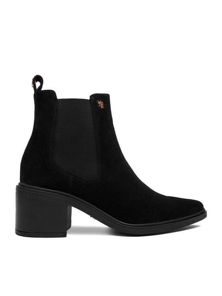MEXX Botki CEO-MX/046C-WI44 Czarny. Czarne botki damskie Mexx, bez wzorów, ze skóry, bez obcasa, na słupku, bez zapięcia. Za 399.99 zł.