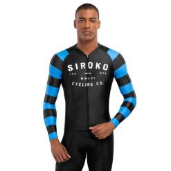 Męska koszulka rowerowa z krótkim rękawem Kolarstwo Siroko M2 Legend. Czarne bluzy męskie SIROKO, l, bez wzorów, z jersey, sportowe, bez ramiączek, bez kaptura. Za 381.00 zł.