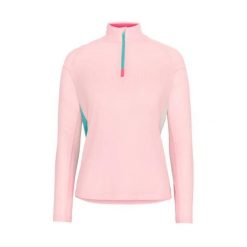 Damski sweter 1/2 zip Kari Traa Leah. Czerwone swetry nierozpinane damskie Kari Traa, bez wzorów, sportowe, bez kołnierzyka, bez ramiączek. Za 346.50 zł.