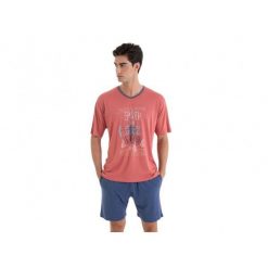 Piżama męska rozm. M Gent L251311 Skilled Sailor. Czerwone piżamy męskie Massana Homewear, l, z aplikacjami, z bawełny, bez kołnierzyka, bez ramiączek, krótkie. Za 210.00 zł.