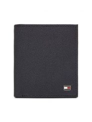 Tommy Hilfiger Portfel Th Flag Trifold AM0AM13521 Granatowy. Niebieskie portfele męskie Tommy Hilfiger, bez wzorów, ze skóry. Za 319.99 zł.