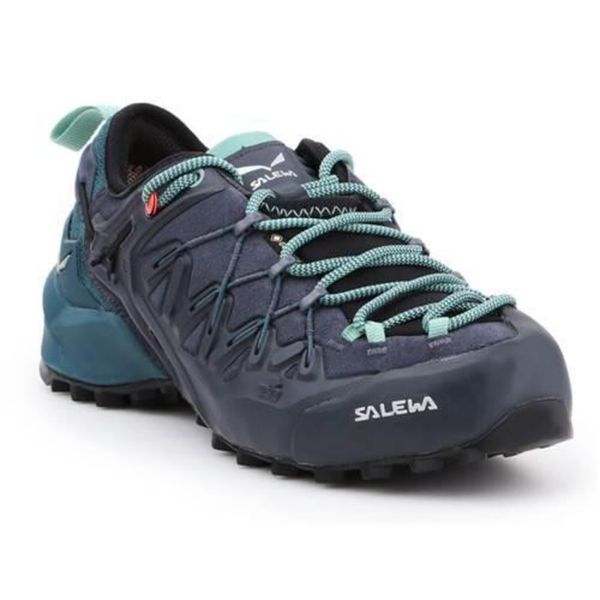 Buty trekkingowe damskie Salewa WS Wildfire Edge Gtx. Szare obuwie trekkingowe damskie Salewa, z materiału, bez zapięcia. Za 955.00 zł.
