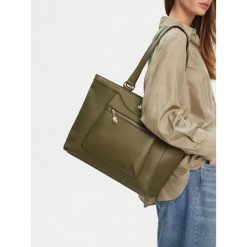 Torebka Beverly Hills Polo Club. Zielone shopperki damskie Beverly Hills Polo Club, bez wzorów, bez dodatków. Za 229.99 zł.