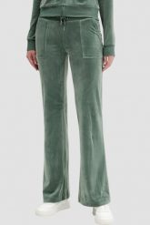JUICY COUTURE Zielone damskie spodnie dresowe Layla Low Rise Pocket, Rozmiar XS. Zielone spodnie dresowe damskie Juicy Couture, bez wzorów, z dresówki. W wyprzedaży za 429.99 zł.