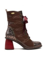 Laura Vita Botki Evcao 311 Brązowy. Brązowe botki damskie Laura Vita, bez wzorów, ze skóry, bez obcasa, na słupku, bez zapięcia. Za 379.99 zł.