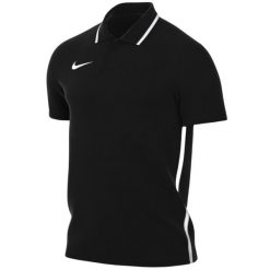 Koszulka męska Nike Dri-Fit Park 26 Polo. Czarne koszulki sportowe męskie Nike, m, bez wzorów, z poliesteru, bez ramiączek, dri-fit (nike). Za 89.99 zł.