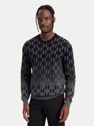 KARL LAGERFELD Sweter 655015 564304 Czarny Regular Fit. Czarne swetry męskie KARL LAGERFELD, m, bez wzorów, z bawełny, bez kołnierzyka, bez ramiączek. Za 1,169.00 zł.