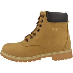 Trapery damskie, Fila Wmn Maverick Mid. Brązowe trapery damskie Fila, z gumy, bez zapięcia. Za 219.99 zł.