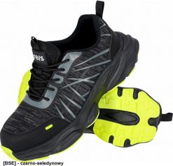 Reis Półbuty bezpieczne HOOF męskie materiał tekstylny podnosek wkładka metal podeszwa antypoślizgowa antyelektrostatyczna EVA TPR BRHOOF-S1P SR 41. Półbuty męskie Reis, bez wzorów, z materiału, bez obcasa, bez zapięcia. Za 110.35 zł.