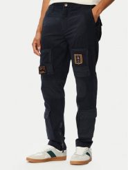 Aeronautica Militare Spodnie cargo 262PA1664UCT04241 Granatowy Regular Fit. Niebieskie spodnie materiałowe męskie Aeronautica Militare, bez wzorów, z materiału. Za 1,349.00 zł.