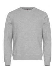 Clique Basic Roundneck klasyczna bluza unisex z tkaniny stabilizowanej – ash. Szare bluzy damskie CLIQUE, s, bez wzorów, z bawełny, klasyczne, bez ramiączek, bez kaptura. Za 155.60 zł.