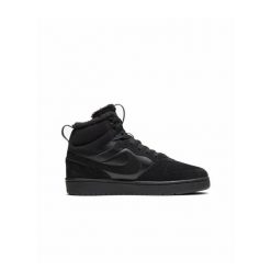 Buty sportowe sneakersy Nike COURT BOROUGH MID 2 BOOT BG. Czarne buty sportowe męskie Nike, bez wzorów, bez zapięcia, do koszykówki, Nike Court. Za 299.00 zł.