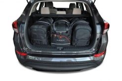 Torby Do Bagażnika Hyundai Tucson 2015-2020 4Szt Kjust. Czarne torby podróżne damskie KJUST, bez wzorów, z kauczuku. Za 1,214.00 zł.