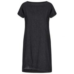 Sukienka damska Loap Diviniss Czarna. Czarne sukienki damskie ZSPORT, m, bez wzorów, z bawełny, sportowe, z asymetrycznym kołnierzem, bez ramiączek, asymetryczne. Za 230.99 zł.