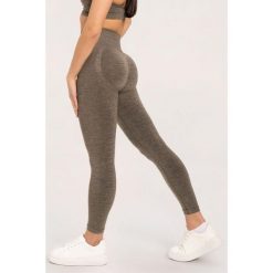 Legginsy fitness damskie Gym Glamour seamless push up. Szare legginsy damskie GYM GLAMOUR, bez wzorów. Za 169.99 zł.