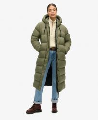 Superdry Długa Pikowana Kurtka Rip-Stop z Wzorem Football – Dusty Olive Green. Zielone kurtki męskie Superdry, bez wzorów, z materiału. Za 499.00 zł.