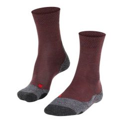 Skarpetki damskie Falke TK2 Melange. Czerwone skarpetki damskie Falke, bez wzorów, z materiału. Za 161.50 zł.