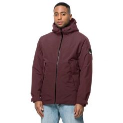 Kurtka Męska Tempelhof. Czerwone kurtki męskie Jack Wolfskin, l, bez wzorów, z materiału, z kapturem. Za 666.99 zł.