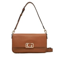 Torebka Guess. Brązowe listonoszki damskie Guess, z aplikacjami, bez dodatków. Za 309.99 zł.