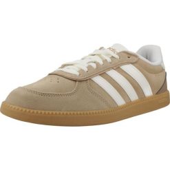 Buty ADIDAS BREAKNET SLEEK Jasnobrązowy. Brązowe obuwie trekkingowe damskie Adidas, ze skóry, bez zapięcia. Za 227.99 zł.