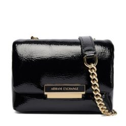 Torebka Armani Exchange. Czarne torebki do ręki damskie Armani Exchange, bez wzorów, bez dodatków. Za 589.99 zł.