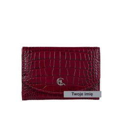 Portfel damski z grawerem Canaletto croco PD1201cs162 RFIDPS GR. Brązowe portfele damskie ze skóry. Za 171.00 zł.