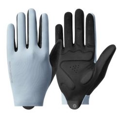 Rękawiczki rowerowe pełne palce unisex z ekranem dotykowym. Niebieskie rękawiczki męskie ROCKBROS, na lato, bez wzorów, z elastanu. Za 93.60 zł.
