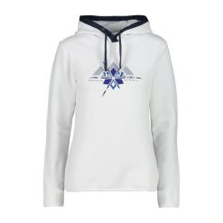 Bluza damska z kapturem CMP. Białe bluzy damskie CMP, bez wzorów, bez ramiączek, z kapturem. Za 312.45 zł.