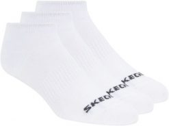 Skechers Skechers skarpety 3 PAK UNISEX NON TERRY NO SHOW S114041 100 39-42. Skarpetki damskie Skechers, bez wzorów. Za 39.99 zł.