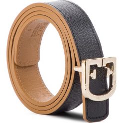 Pasek Damski FURLA - Belvedere 1008960 C CG67 Q26 Onyx. Czarne paski damskie Furla, bez wzorów, ze skóry. W wyprzedaży za 309.00 zł.