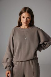 BLUZA JESS TAUPE One size - Flawless. Bluzy damskie Flawless, bez wzorów, bez ramiączek, bez kaptura. Za 349.00 zł.