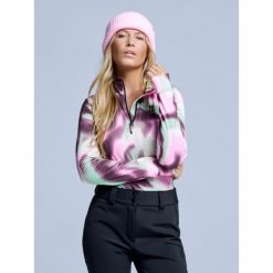 Bluza narciarska - Damska – Cabin Life – różowo-zielony. Zielone bielizna sportowa damska POEDERBAAS, xs, bez wzorów, z elastanu. Za 264.52 zł.