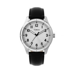 Zegarek Timex. Czarne zegarki męskie Timex, bez wzorów. Za 349.99 zł.