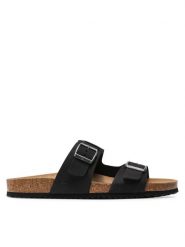 Geox Klapki U Sandal Ghita B U159VB 00032 C9999 Czarny. Czarne klapki męskie Geox, bez wzorów, z nubiku, bez zapięcia. Za 339.99 zł.