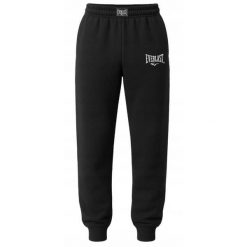 Spodnie dresowe dla mężczyzn Everlast SPD001. Czarne spodnie sportowe męskie EVERLAST, m, bez wzorów, z dresówki, trekkingowe. W wyprzedaży za 89.99 zł.