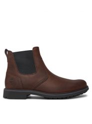 Timberland Sztyblety Stormbucks TB05552R2421 Brązowy. Brązowe botki męskie Timberland, bez wzorów, ze skóry, bez obcasa, bez zapięcia. Za 649.99 zł.