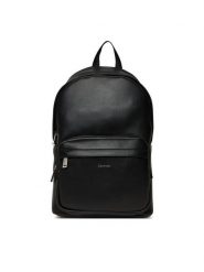 Calvin Klein Plecak Raised Round Backpack LV04D3155G Czarny. Czarne plecaki męskie Calvin Klein, bez wzorów, ze skóry. Za 449.99 zł.