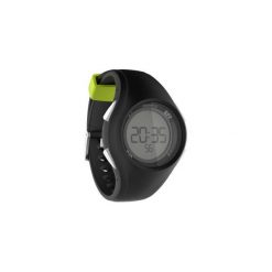 Zegarek do biegania W200 M. Czarne zegarki męskie KALENJI, bez wzorów. Za 39.99 zł.