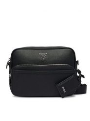 Guess Saszetka HMMISL P6422 Czarny. Czarne saszetki i nerki męskie Guess, z aplikacjami, ze skóry. Za 414.99 zł.