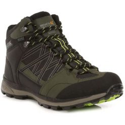 Buty trekkingowe męskie Regatta Samaris II Mid. Czarne trekkingi męskie Regatta, z materiału, bez zapięcia. Za 301.99 zł.
