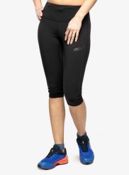 Legginsy do biegania damskie Inov-8 Race Elite 3/4 Tight. Czarne legginsy damskie Inov-8, bez wzorów, z elastanu. Za 174.79 zł.