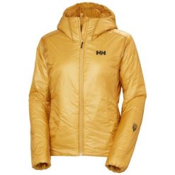 Damska kurtka z kapturem Helly Hansen Odin Everdown. Żółte kurtki sportowe damskie Helly Hansen, bez wzorów, bez ramiączek, z kapturem, narciarskie. Za 1,836.50 zł.