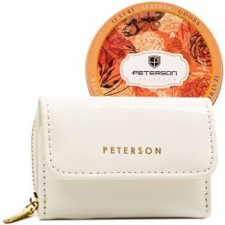 Portfel damski Peterson PTN 011-WEI-PUS biały. Białe portfele damskie Peterson, ze skóry. Za 74.00 zł.