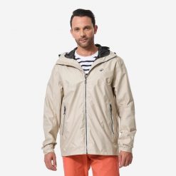 Kurtka żeglarska męska Decathlon Sailing 100. Brązowe kurtki męskie Decathlon, m, bez wzorów, z materiału, sportowe, bez kaptura. Za 129.99 zł.