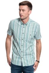 MĘSKA KOSZULA MATERIAŁOWA MUSTANG COLLIN BASIC STRIPE 1009578 11742. Koszule męskie Mustang, m, bez wzorów, z materiału, bez kołnierzyka, bez ramiączek. W wyprzedaży za 49.99 zł.